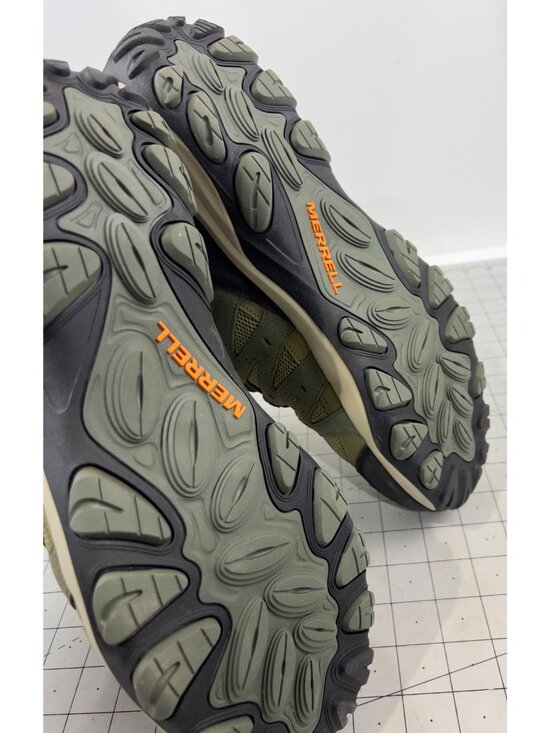 Merrell Men\'s Accentor 3 Waterproof Mid Hiking Boots Olive/Herb Sz. 13 W(EE) New